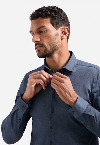 No Excess Regular fit Button Up Shirt in Blue