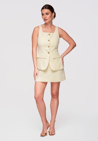 Robe fourreau Ombre en jaune