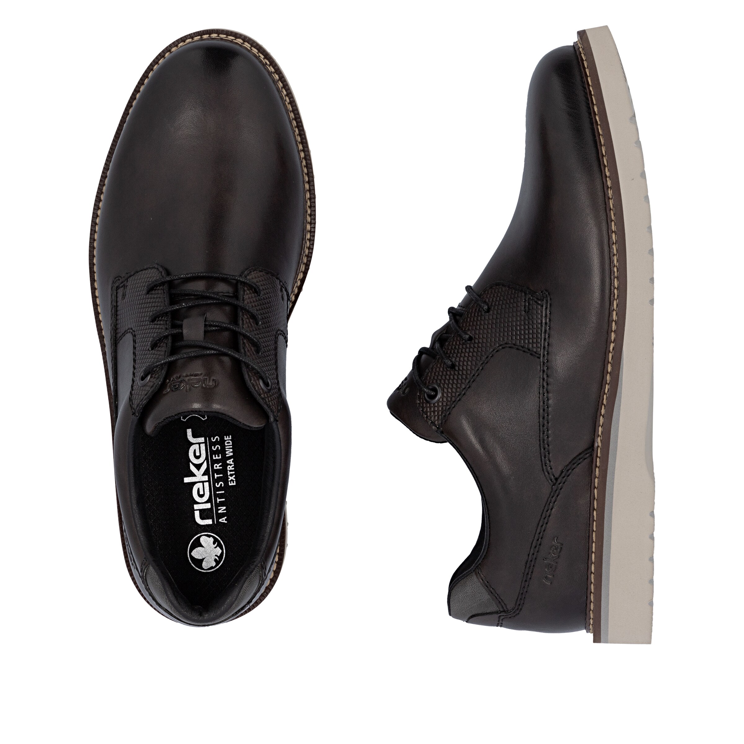 Rieker Lace-Up Shoes in Grey