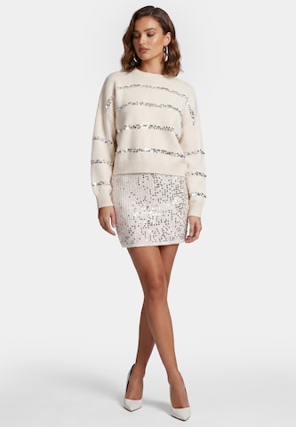 Pull-over 'Festive' faina en blanc