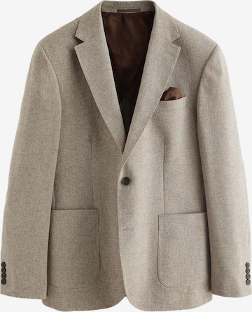 Next Slim Fit Business pikkutakki 'Nova Fides' värissä harmaa: etupuoli