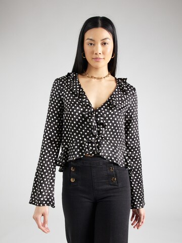 TOPSHOP Blouse in Zwart: voorkant