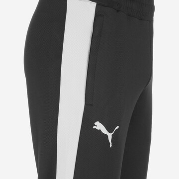 PUMA Tapered Sportbroek 'BBall Blank' in Zwart