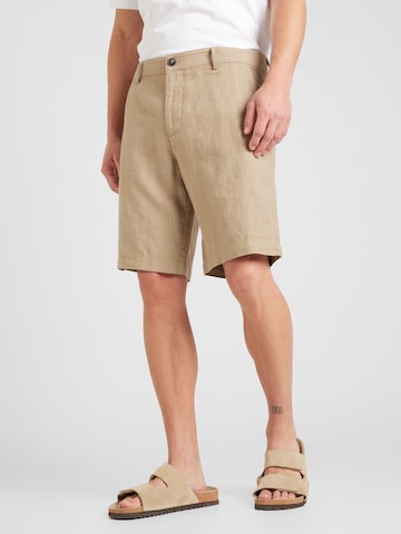 Regular Pantalon chino UNITED COLORS OF BENETTON en beige : devant