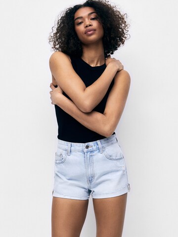 Coupe slim Jean Pull&Bear en bleu