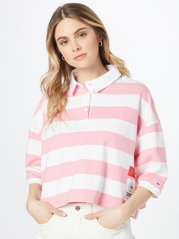 Tommy Jeans Tričko – pink: přední strana