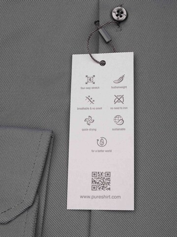 PURE Slim fit Button Up Shirt in Grey