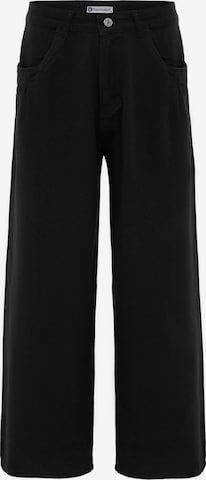 Dandalo Wide Leg Laskoshousut värissä musta: etupuoli