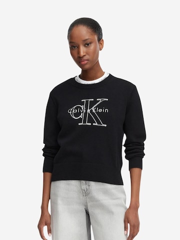 Calvin Klein Jeans Pullover 'LV047G322G' i sort: forside