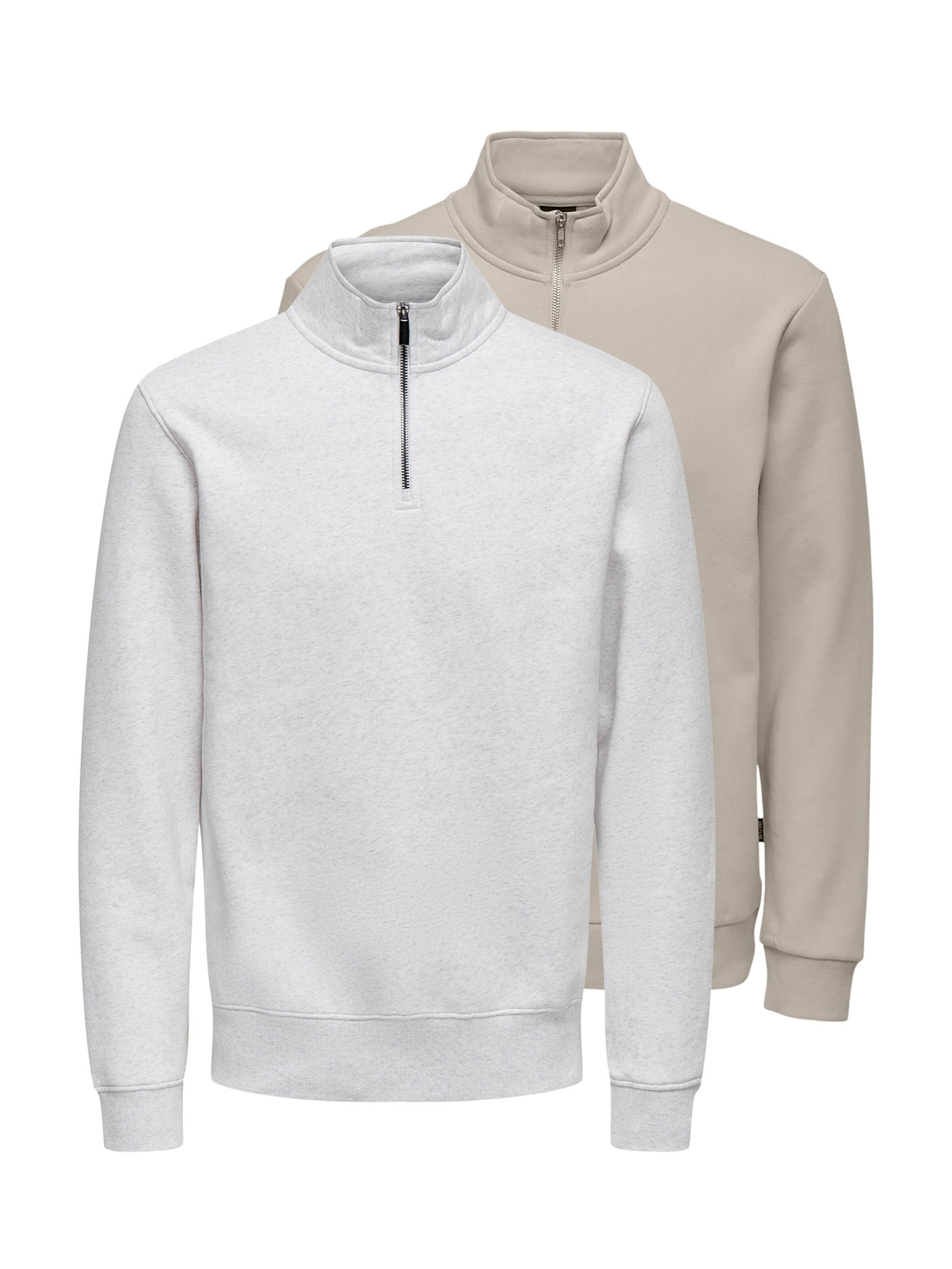Only & Sons Sweatshirt 'Ceres' in Bruin: voorkant