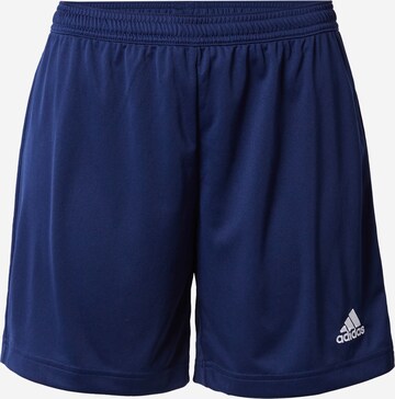 ADIDAS SPORTSWEAR Regular Workout Pants 'Entrada 22' in Blue: front