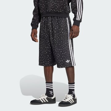 ADIDAS ORIGINALS Свободный крой Штаны в Черный: спереди