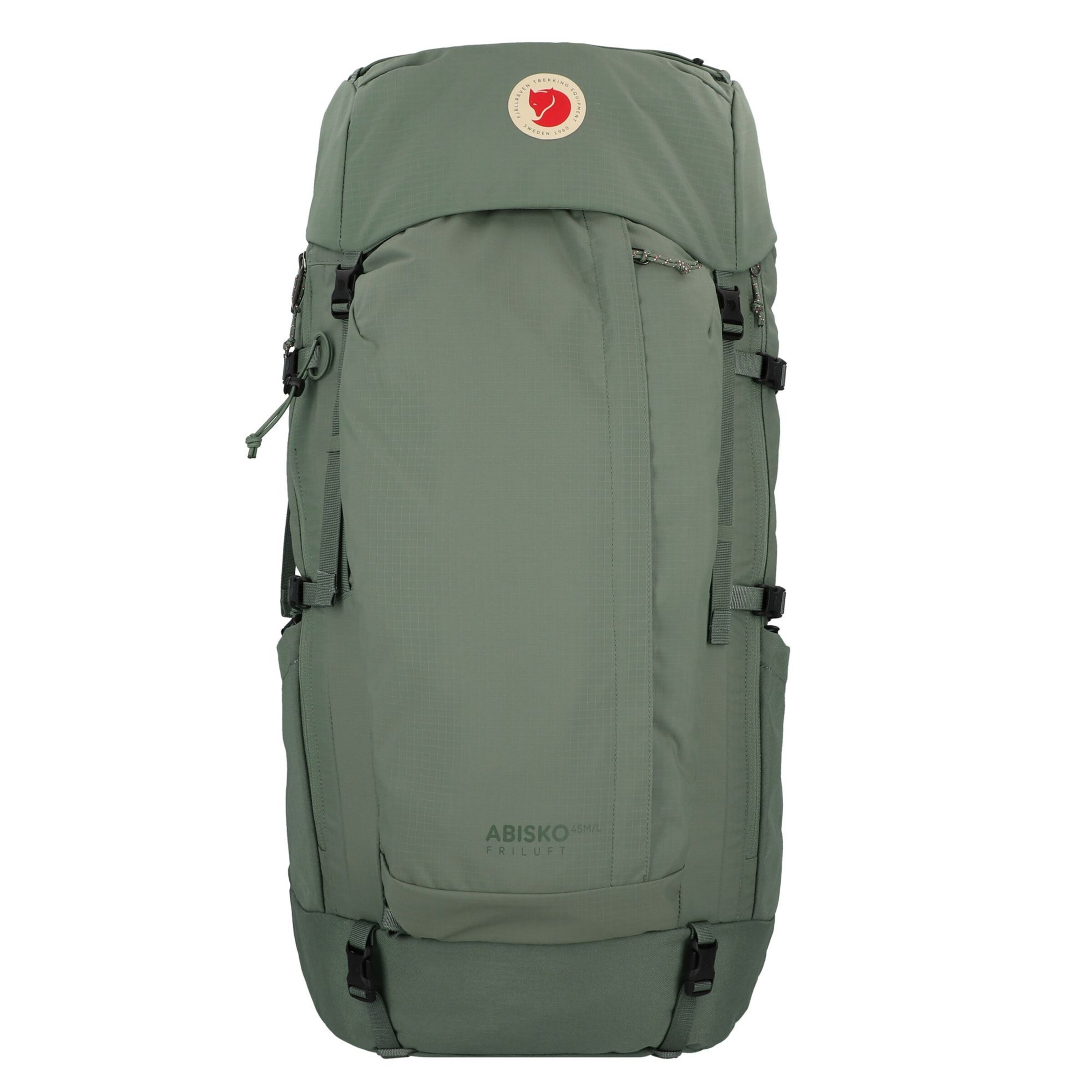 Zaino sportivo 'Abisko Friluft 45' di Fjällräven in verde: frontale