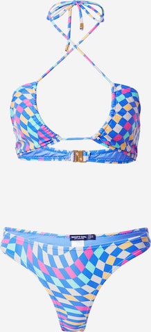 Nasty Gal - Bikini en azul: frente