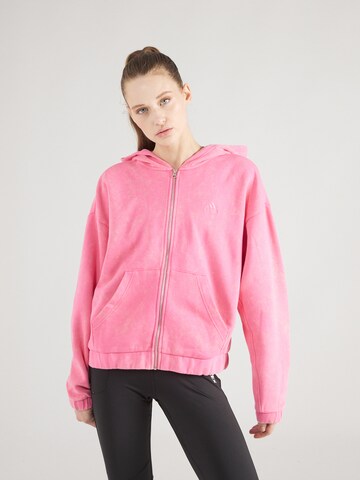 Veste de survêtement ADIDAS SPORTSWEAR en rose : devant