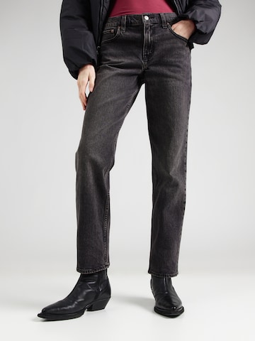 Abercrombie & Fitchregular Traperice - crna boja: prednji dio