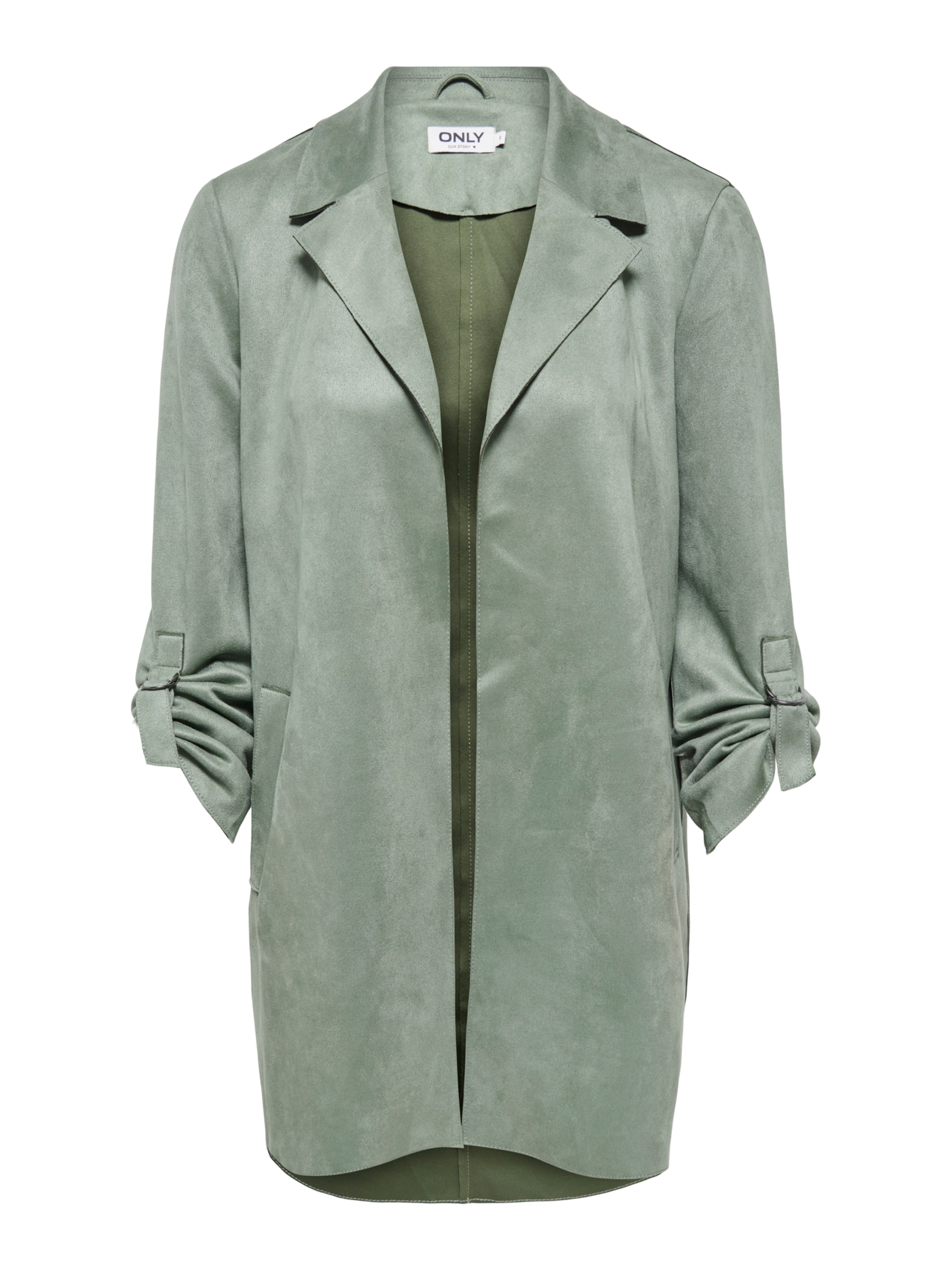 Manteau mi-saison 'ONLJOLINE' ONLY en vert : devant