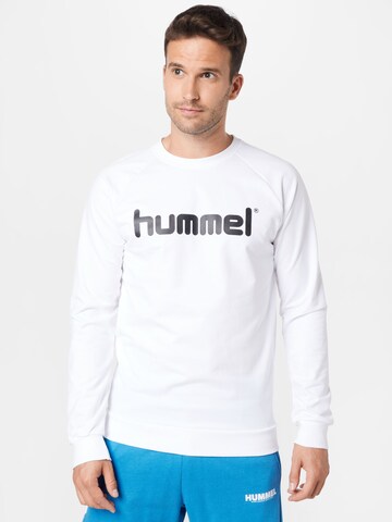 Hummel Sports sweatshirt in White: front