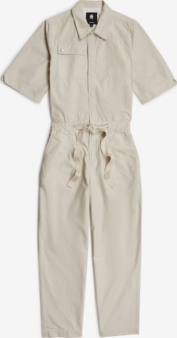 G-STAR Jumpsuit 'Army' in Wit: voorkant