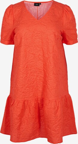 Zizzi Dress 'Xsonie' in Orange: front