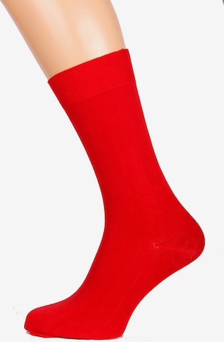 Chaussettes 'TAUNO' Sokisahtel en rouge : devant