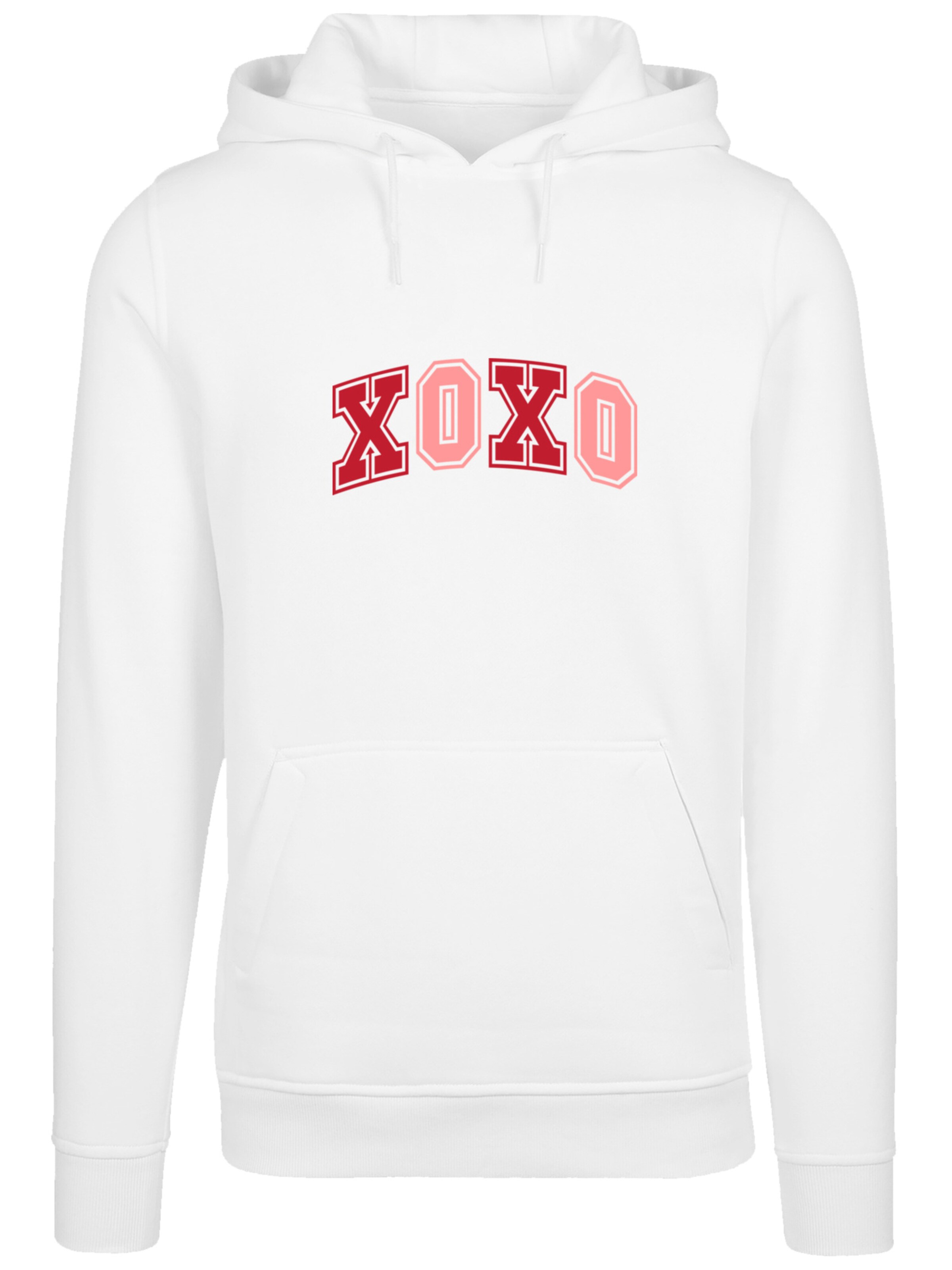 F4NT4STIC Sweatshirt 'Xoxo Valentinstag' in White: front