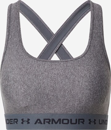 Bustino Reggiseno sportivo di UNDER ARMOUR in grigio: frontale