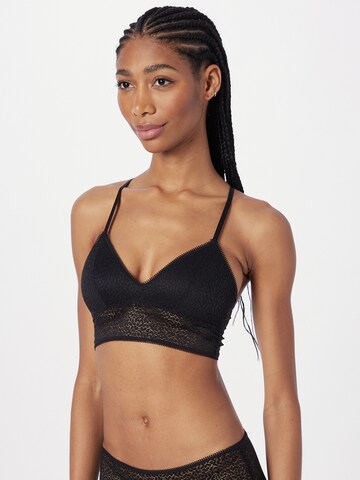 DKNY Intimates Triangle Bra in Black: front