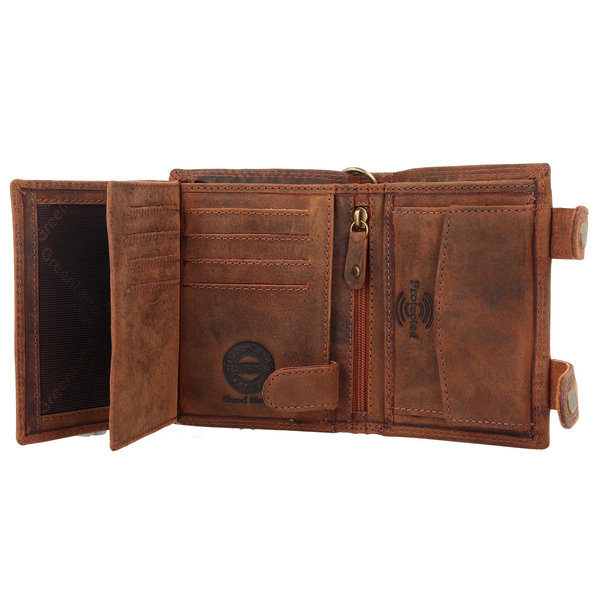 Porte-monnaies 'Montenegro' Greenland Nature en marron