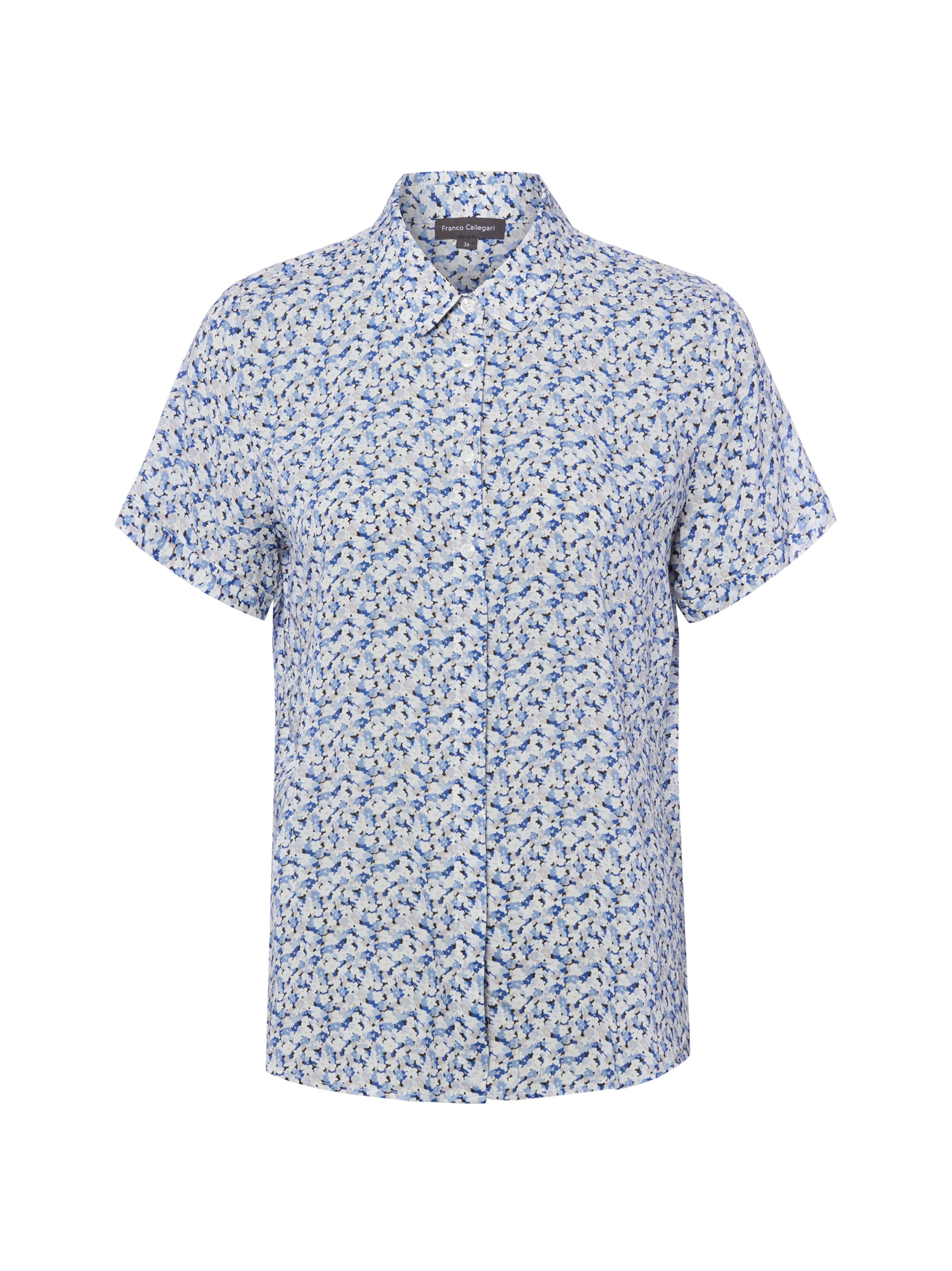 Franco Callegari Blouse in Blauw: voorkant