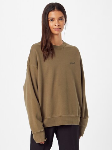 LEVI'S ®Sweater majica 'Levi’s® Women's WFH Sweatshirt' - zelena boja: prednji dio
