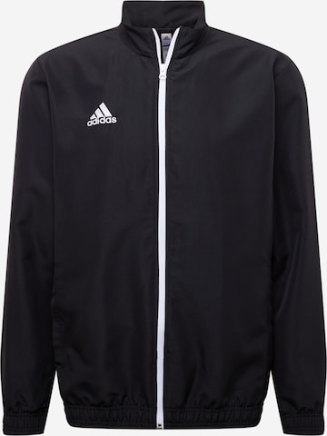 ADIDAS SPORTSWEAR Athletic Jacket 'Entrada 22' in Black: front