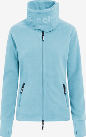 BENCH Fleece Jacket 'Funnel' in Blue: front