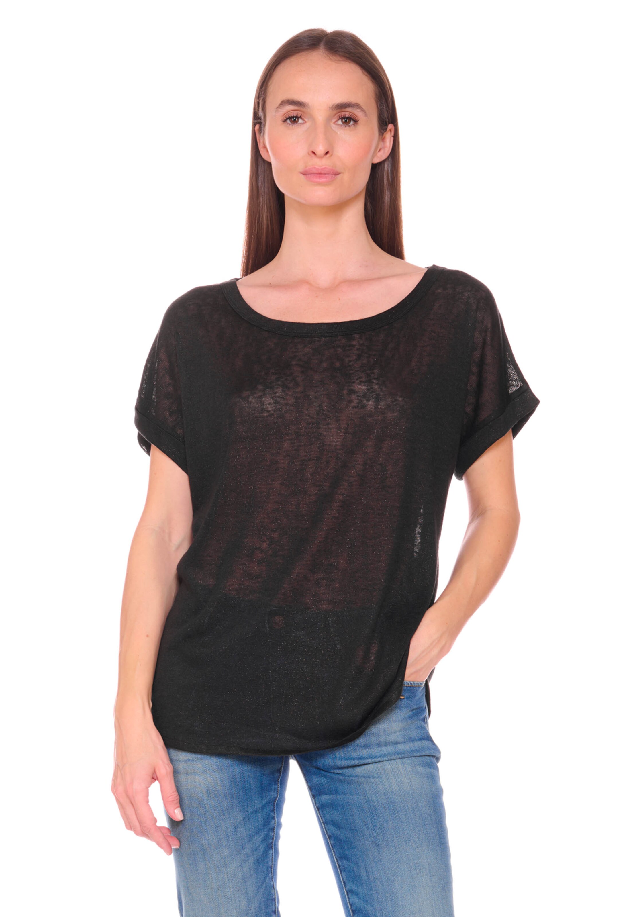 T-shirt 'PATRUL' Le Temps Des Cerises en noir : devant