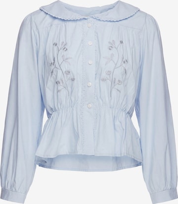Usha - Blusa en azul: frente