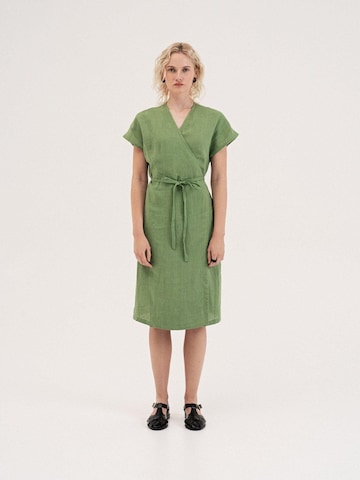 AmourLinen - Vestido 'Rome' en verde: frente
