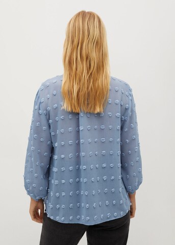 MANGO Blouse 'EMMA' in Blauw