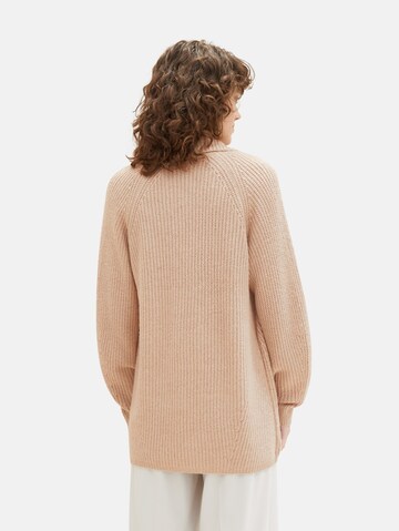 TOM TAILOR Knit Cardigan in Beige