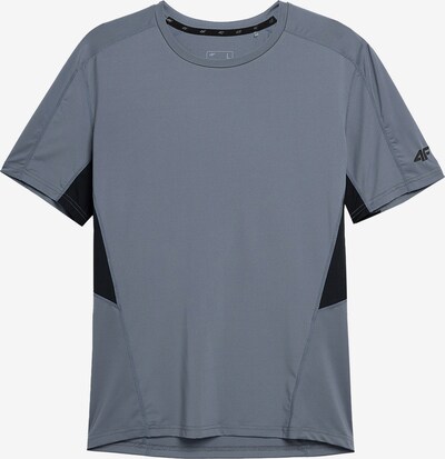 4F Functioneel shirt in de kleur Duifblauw / Zwart, Productweergave