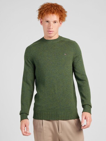 Pulover de la TOMMY HILFIGER pe verde: față