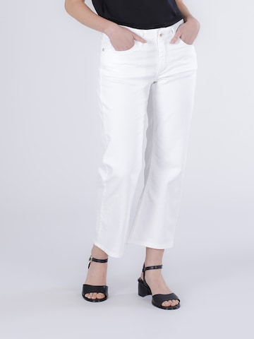 CAFè NOIR Regular Jeans in Wit: voorkant