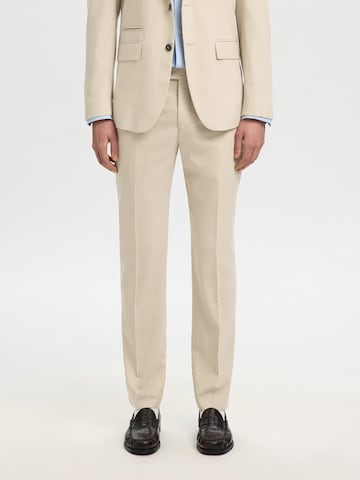 SELECTED - Slimfit Pantalón 'SLHNeli' en beige: frente