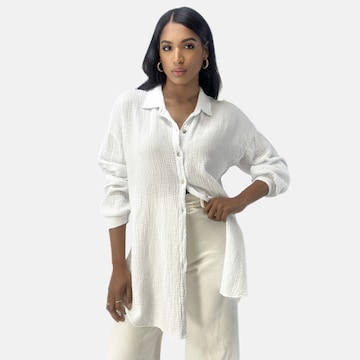 Elara Bluse in Weiß: Vorderseite