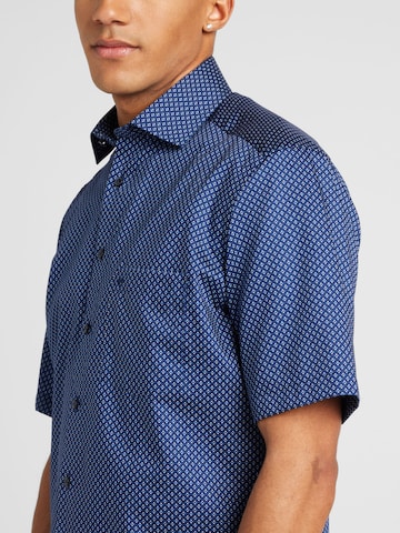 OLYMP Regular fit Poslovna srajca | modra barva