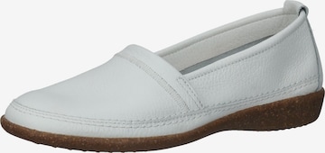 Bama Classic Flats in White: front