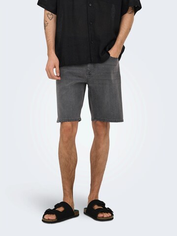 Only & Sons - regular Vaquero 'ONSWEFT' en gris: frente