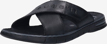 bugatti - Zapatos abiertos 'Dario' en negro: frente
