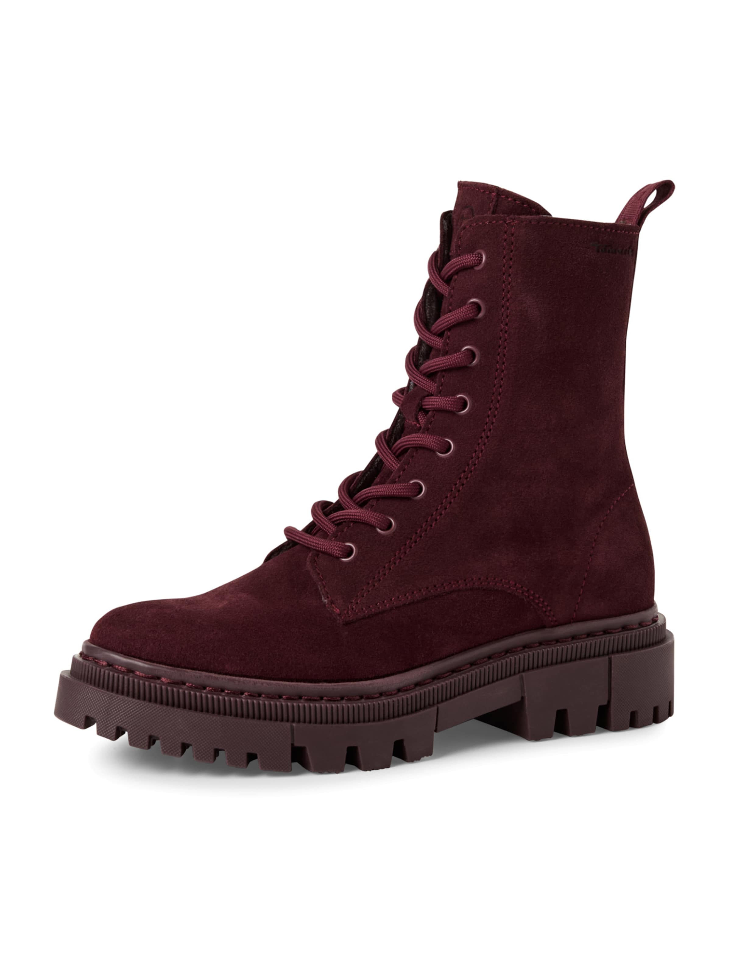 Stivaletto stringato di Tamaris in rosso: frontale