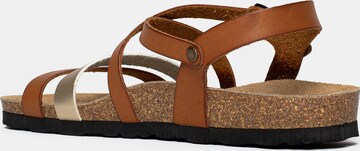 Bayton Sandalen met riem 'Gerone' in Bruin