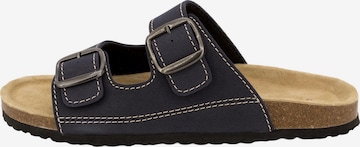 SUPERSOFT by Indigo Pantolette 'Classic' in Blau: Vorderseite